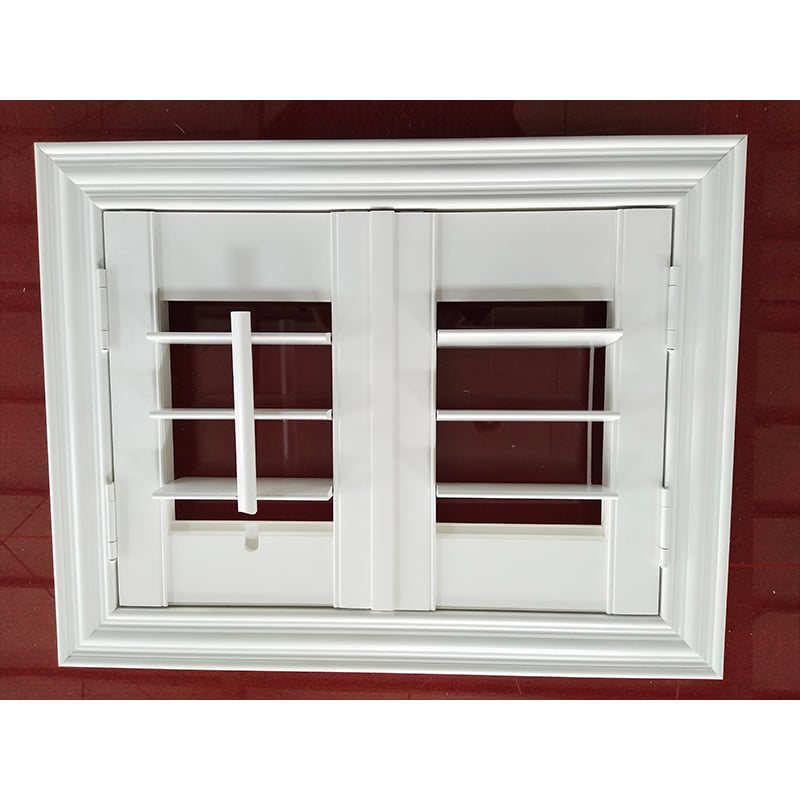 Single Or Double Leaf Hinges PVC Shutter