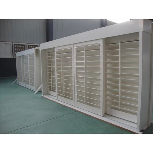 Single Or Double Leaf Hinges PVC Shutter